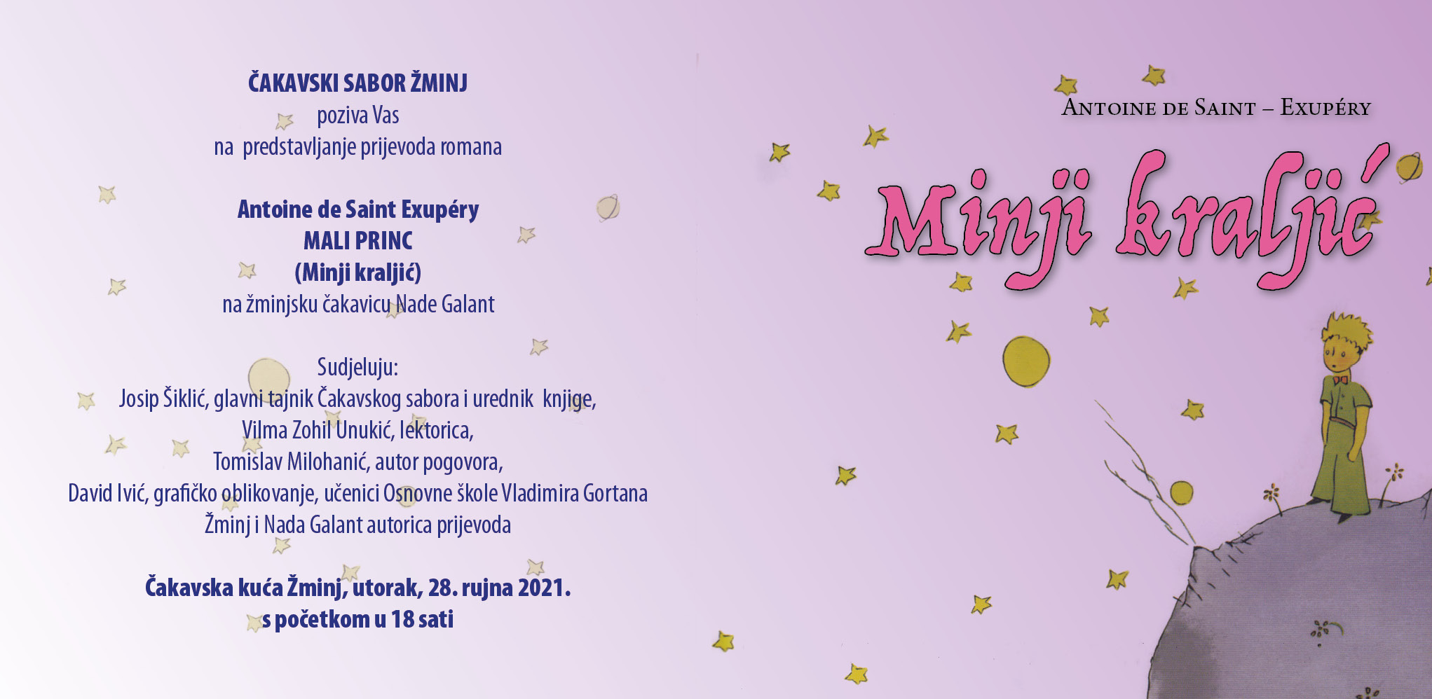 PROMOCIJA MINJEG KRALJIĆA sutra u Čakavskoj kući u Žminju